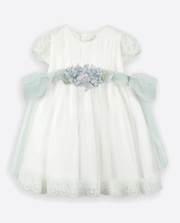 VESTIDO BEBÊ EM TULE E RENDA