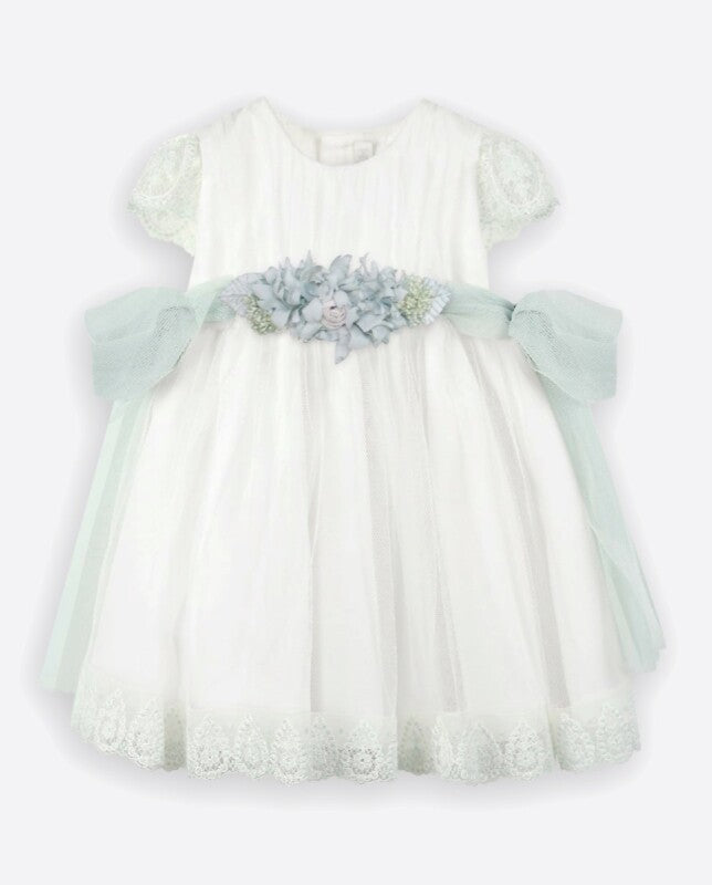 VESTIDO BEBÊ EM TULE E RENDA