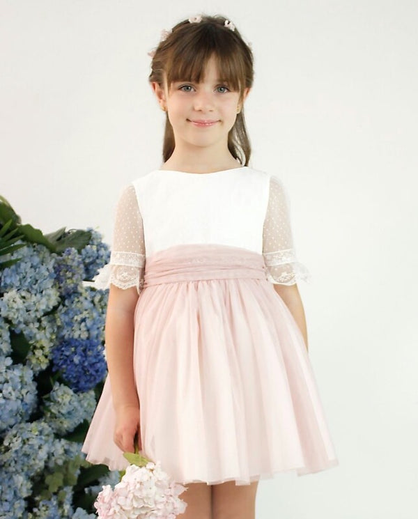VESTIDO INFANTIL EM ROSA