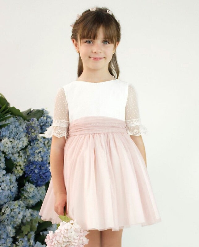 VESTIDO INFANTIL EM ROSA