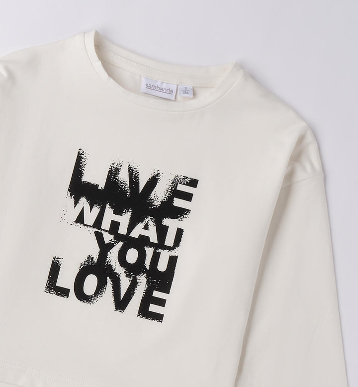 T-shirt with writing for girls