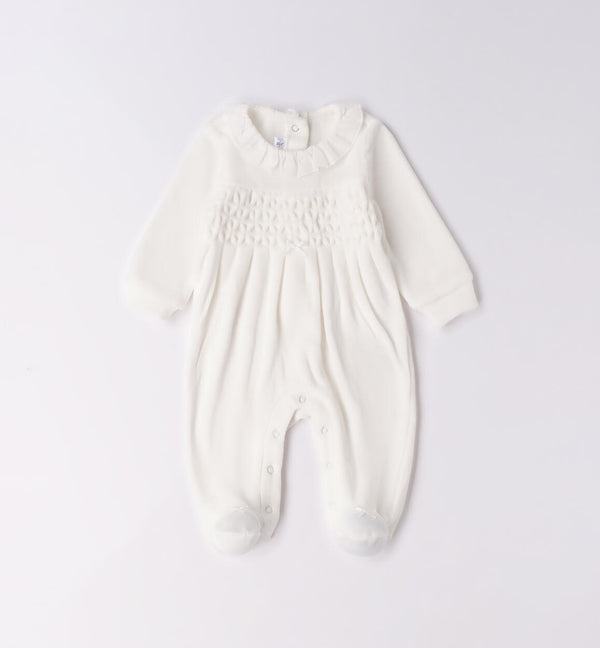 Baby girl chenille onesie