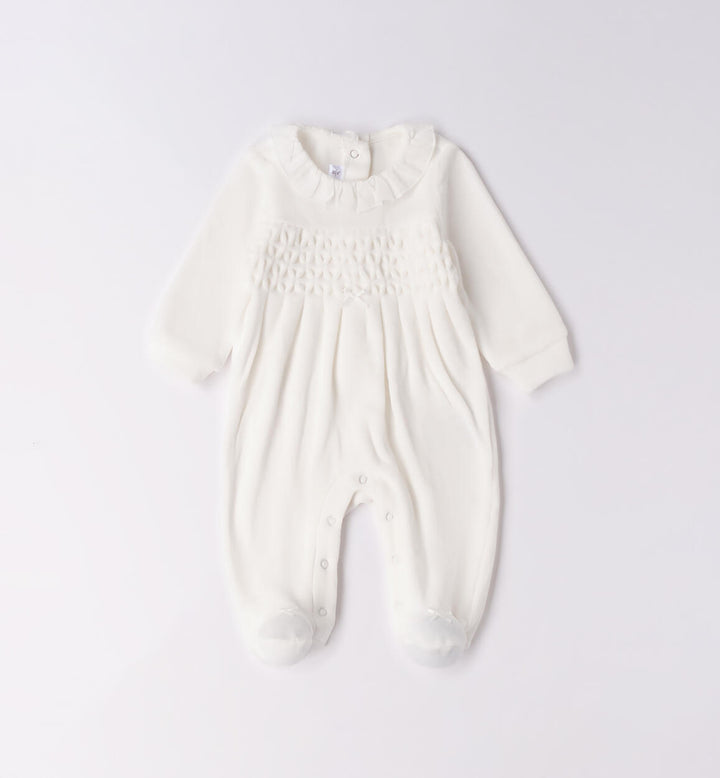 Baby girl chenille onesie