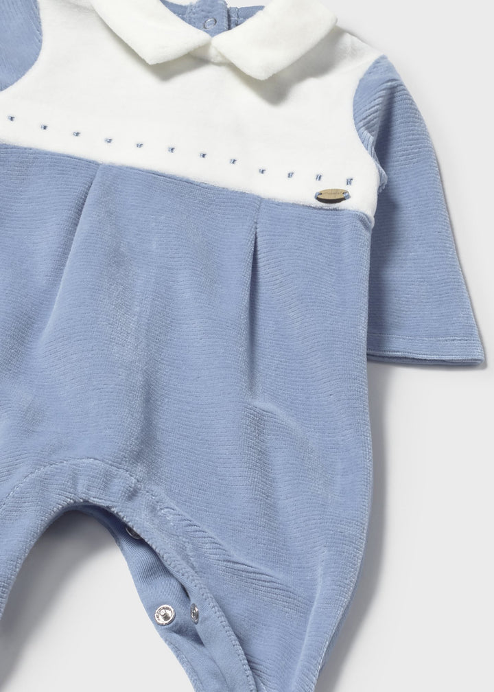 Babygrow aveludado recém nascido
