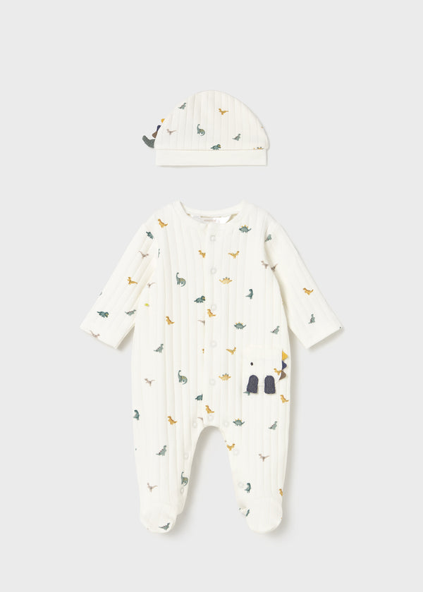 Babygrow com gorro recém nascido