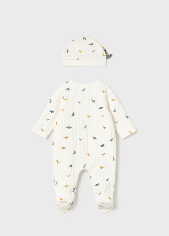 Babygrow com gorro recém nascido