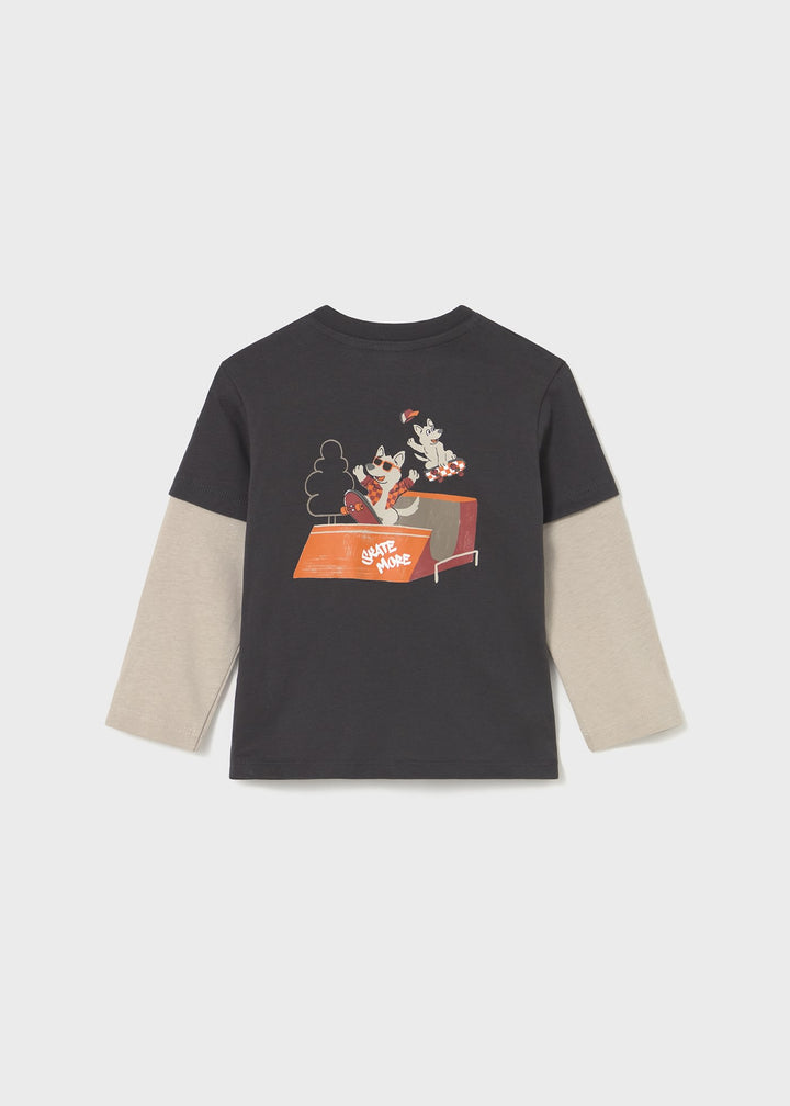 Camisola dupla manga bebé