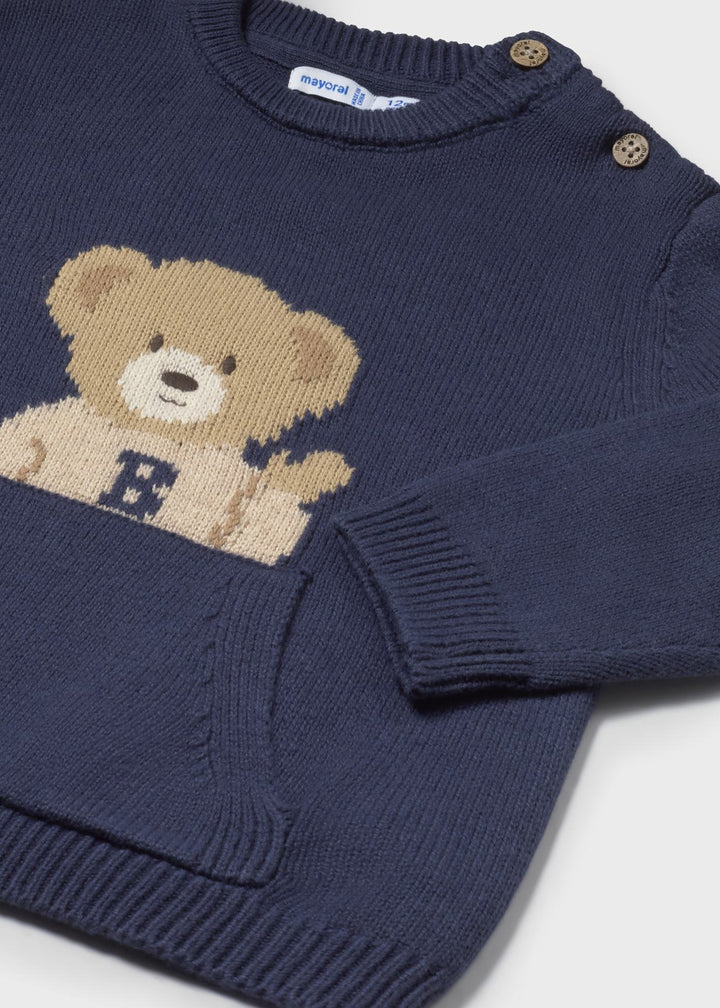 Camisola urso bolso bebé