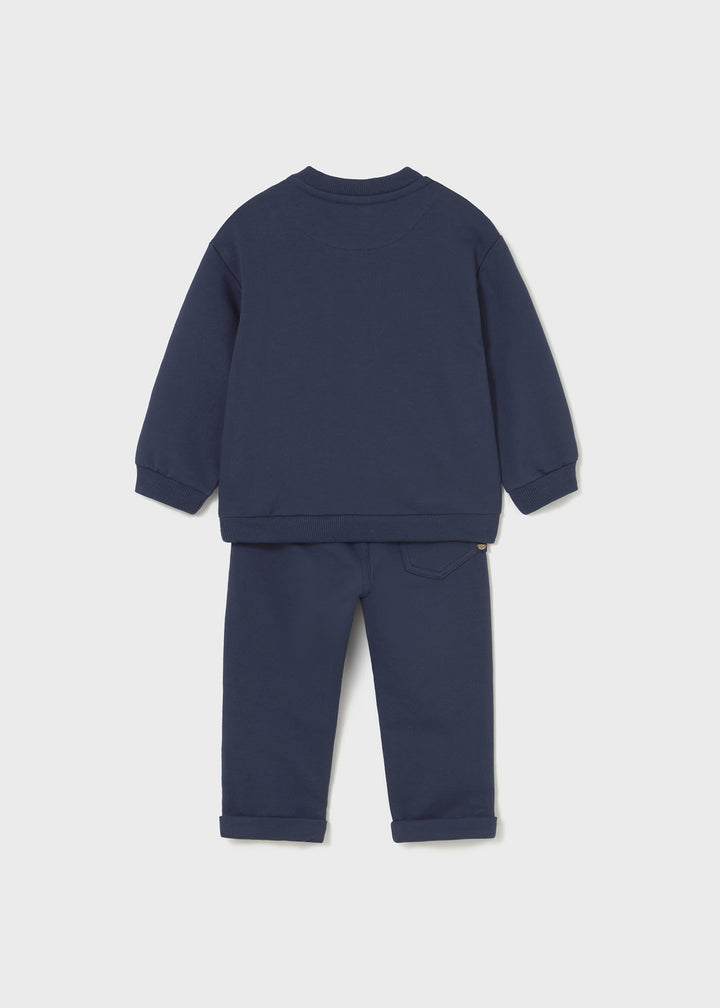 Conjunto calças e sweat bebé