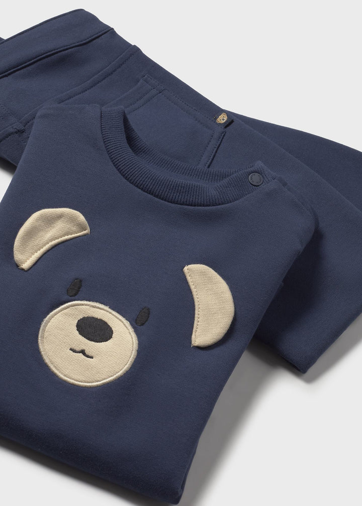 Conjunto calças e sweat bebé