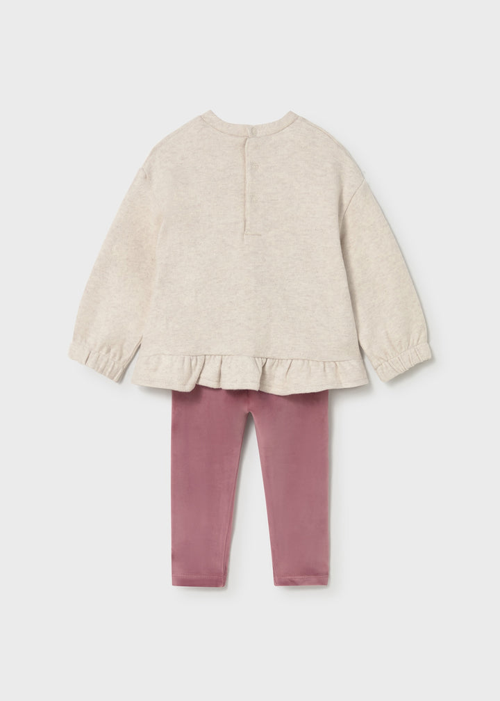 Conjunto leggings e sweat bebé