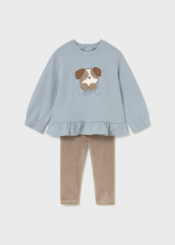 Conjunto leggings e sweat bebé
