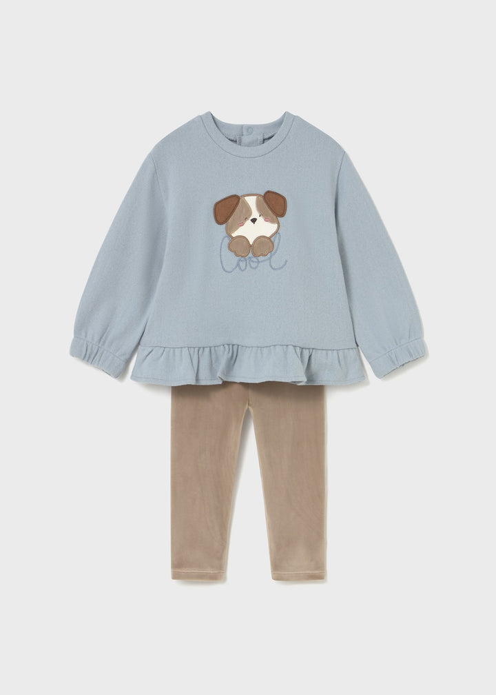 Conjunto leggings e sweat bebé