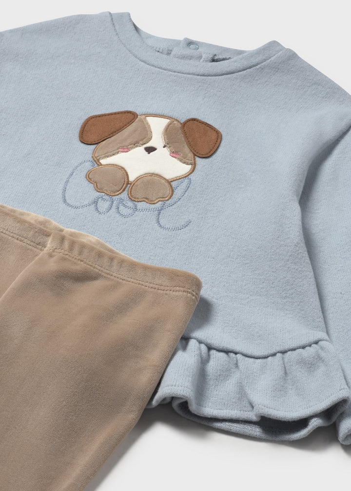 Conjunto leggings e sweat bebé