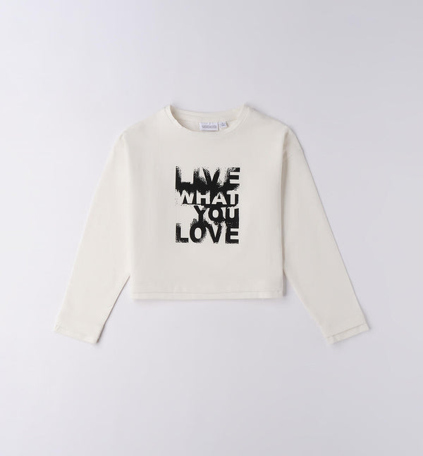 T-shirt with writing for girls