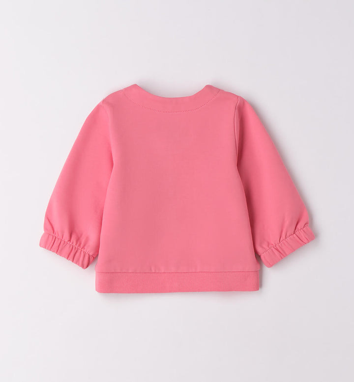 Newborn girl zip-up sweatshirt