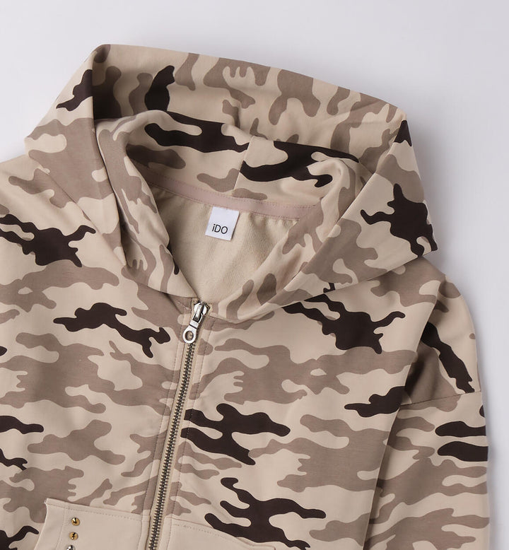 Girls¿ military sweatshirt