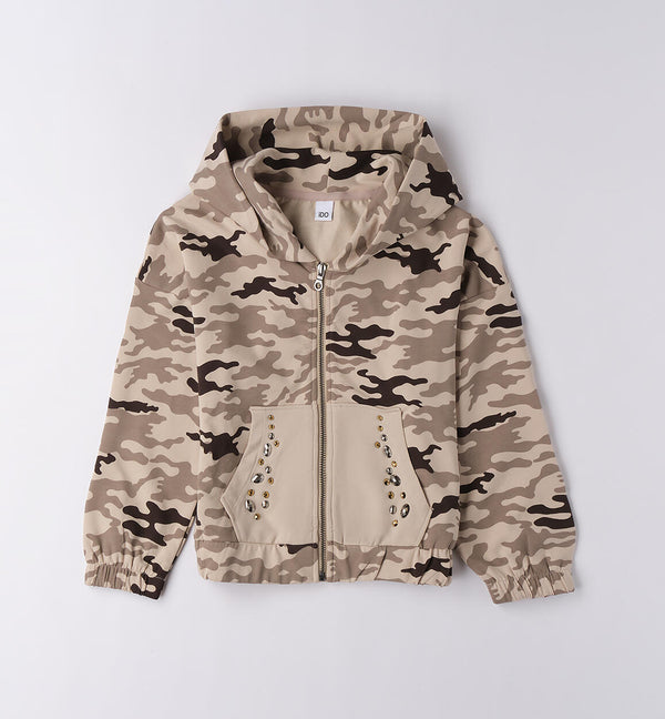 Girls¿ military sweatshirt