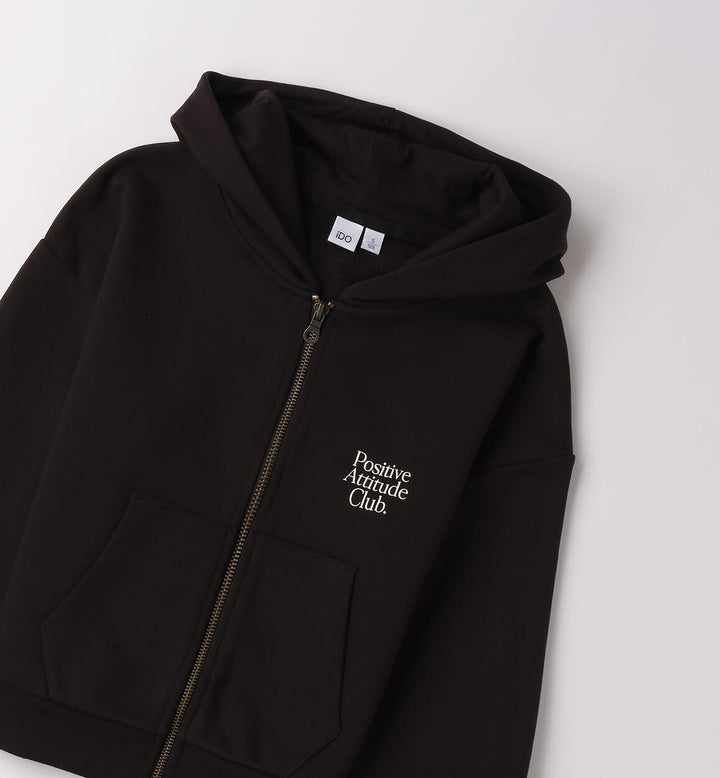 100% cotton girls` sweatshirt