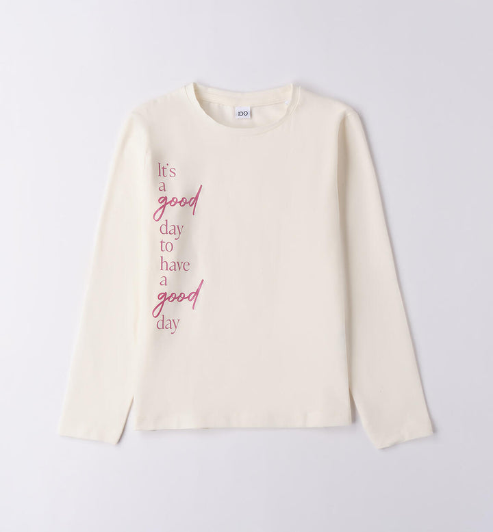 Cotton girls` T-shirt
