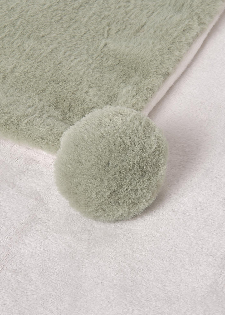 Manta pelo pompons bebé