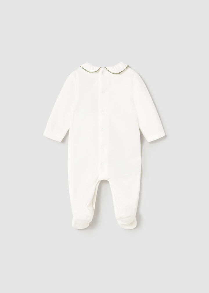 Pack 2 babygrows aveludados recém nascida