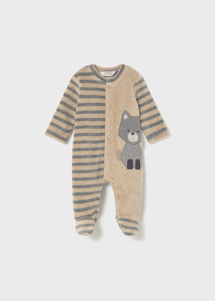 Pack 2 babygrows aveludados recém nascido