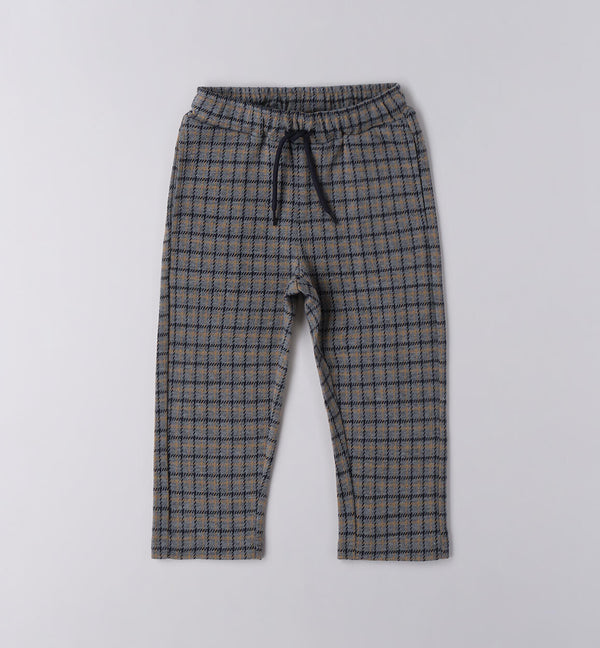 Children's checked trousers