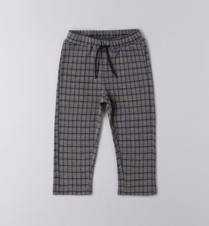 Children's checked trousers