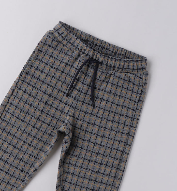 Children's checked trousers