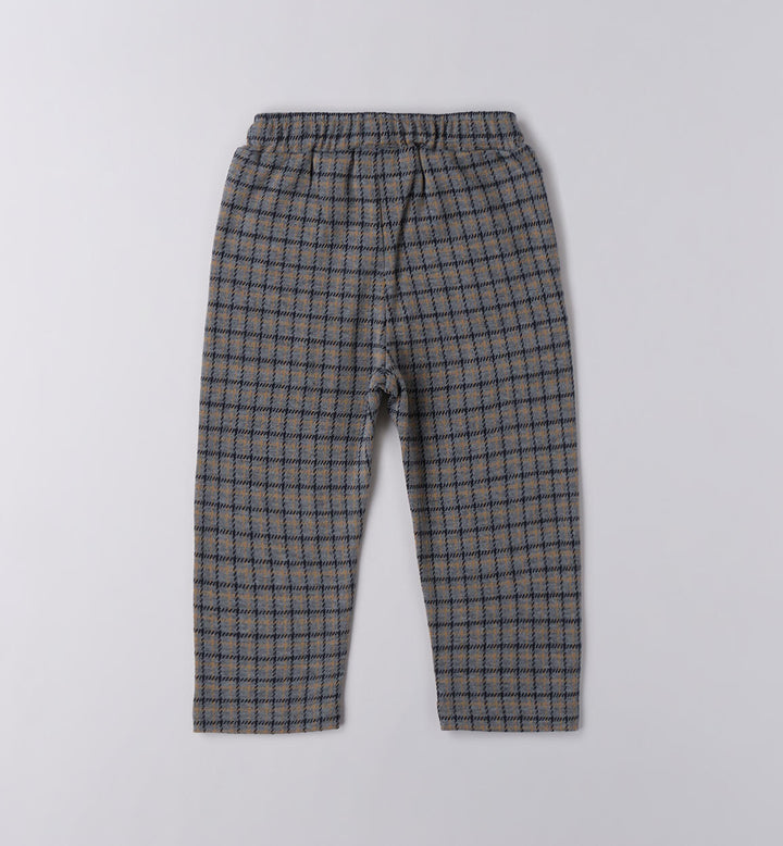 Children's checked trousers