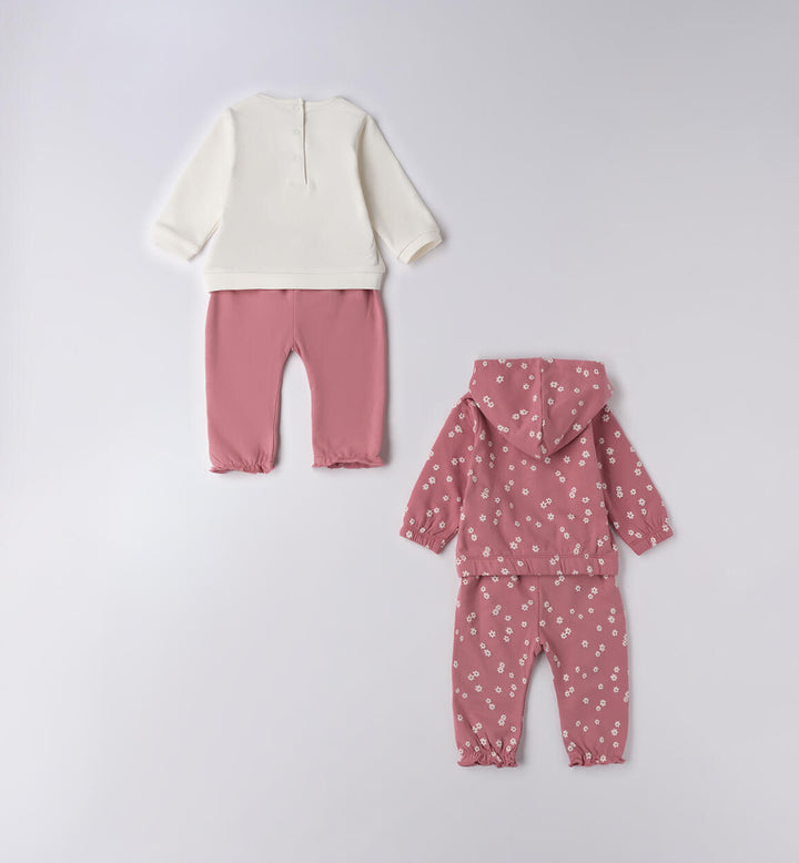 Newborn girl tracksuit set