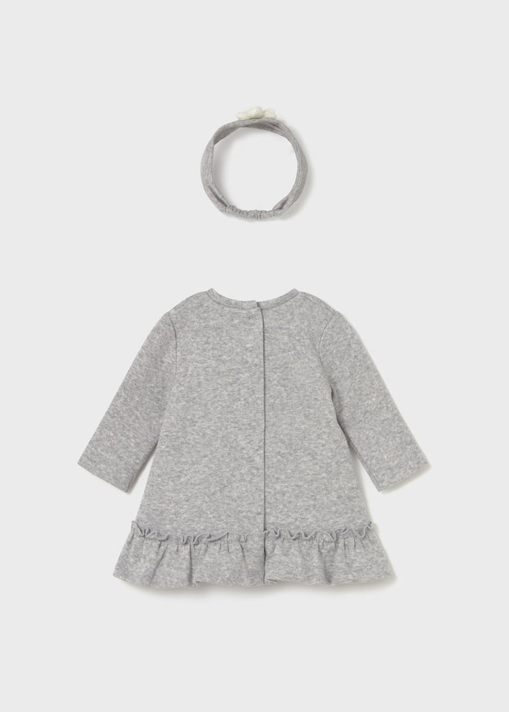 Vestido com fita recém nascida
