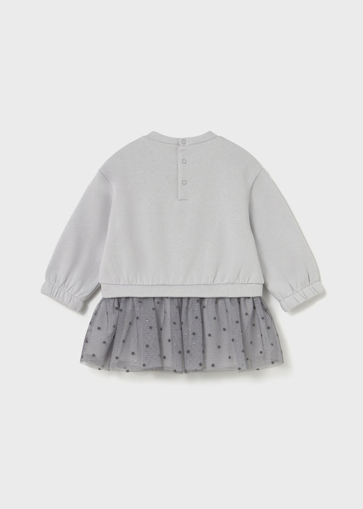 Vestido combinado tule estrela bebé