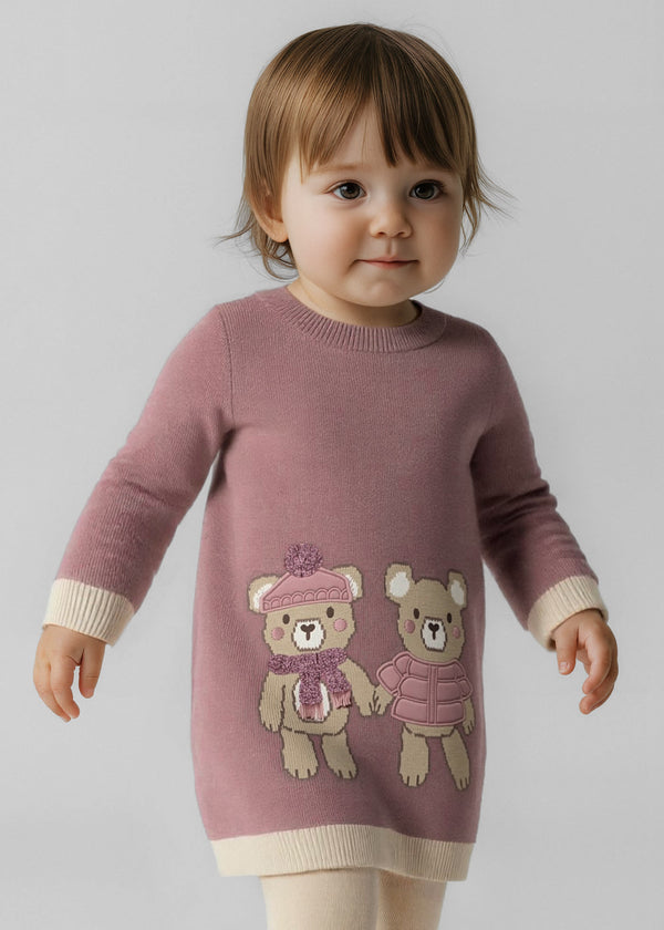 Vestido tricô bebé