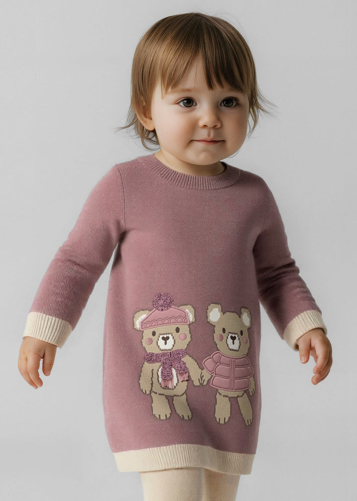 Vestido tricô bebé